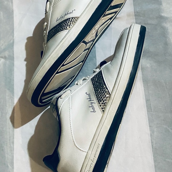 Baby phat designer sneakers with rhinestones blue and white - Picture 2 of 9